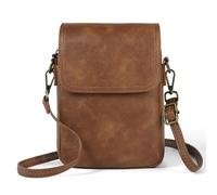 Fmeida PU Leather Crossbody Phone Bag Small Cross Body Shoulder Phone Bag