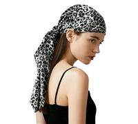 Fmeida Silk-Like Satin Head Scarf, Hair Square Bandana for Women, 90x90cm
