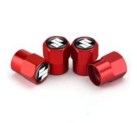 Fmesoo 4pcs Valve Caps Car Tire,for Suzuki Metal Dust Leak Proof tire Cap Replacement Parts with Logo Accessories,C/Red