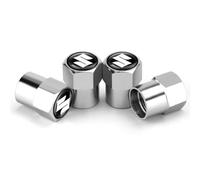 Fmesoo 4pcs Valve Caps Car Tire,for Suzuki Metal Dust Leak Proof tire Cap Replacement Parts with Logo Accessories,A/Silver