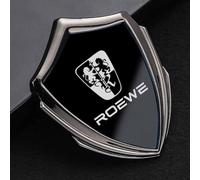 Fmesoo Car 3D Emblems,for Roewe i5 imax8 RX5 8 9 i6MAX Metal Logo Front Grille Side Badge Hood Trunk Exterior Stickers Decoration Body Emblem Accessorie,C/Black-A