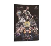 Fmesoo WWF Attitude Era Champions ClassicFashion Poster Decorative Painting Canvas Wall Art Living Room Posters Bedroom PaintingLiving Room Illustration Poster16x24inch(40x60cm)