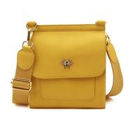 FMG Alice Wheeler Vegan Leather Crossbody Bag Bee (Gold)