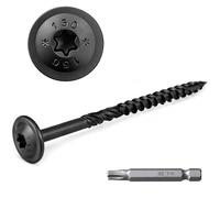 FMhotu Lag Screws, 5/16" x 6" Structural Screws, 300Pcs Construction Lag Screws, Rust Resistant, T40 Star Drive Bit