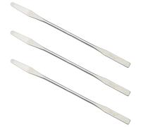 FMHXG 3PCS Stainless Steel Laboratory Semi Micro Spatula Paint Palette Makeup Foundation Tinting Stick For Classroom Science Lab Restaurant Kitchen Craft Spatula Stick