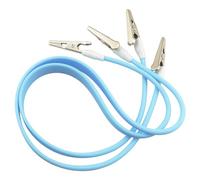 FMHXG 5PCS Silicone Dental Bib Clips Wide Strip Blue Color Apron Clasps High Pressure Sterilization Suitable for Dental Clinics Tattoo Shops Art Studios Patient Bibs Hair Salons