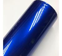 FMingNian 1pc 50cm*300cm Gloss Candy Metallic Purple Blue Vinyl For Car Wrap Midnight Blue Glossy Film With Air Bubble Free Car WRAPS (Color : Blue, Size : 20CM X 152CM)