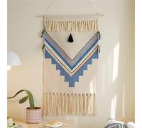 FMIYJUN Macrame Woven Tapestry Hanging Wall Art Decor 50x85 cm Boho Bohemian Printed Tapestries for Apartment Dorm Home Bedroom Decor