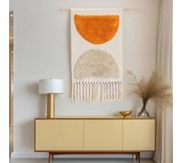 FMIYJUN Tapestry Boho Wall Decor Macrame Wall Hanging with Tassel Fashion Style Applies to Bedroom Nursery Apartment Dorm Decoration 50×85 cm (C1)