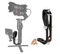 FMJ Handheld Gimbal Adapter for Mounting Monitors, Microphones, and Accessories. Compatible with DJI Ronin-S, Zhiyun Crane 2, Crane Plus, V2, Crane M, Moza Air & Many More -A Mini Dual Grip (Black)