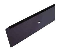 FMK kitchen worktop square end cap q3 profile, 40mm high, black 3mm radius