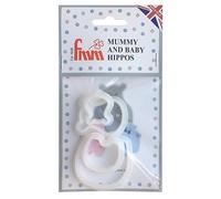 FMM Hippo Mummy and Baby Cutters - Set of 4