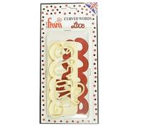 FMM Sugarcraft Fondant Icing Cutter-Curved Words - Love