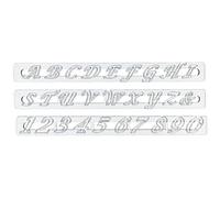 FMM Upper Case Script Alphabet & Number Tappit Cutters Set