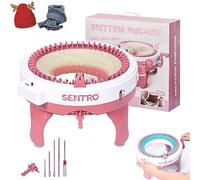 FmnyYaid Knitting Machine 48 Needles with Row Counter, Smart Weaving Loom Circular Knitting Machines, DIY Knit Loom Machine Kit for Hat, Scarves, Gloves, Socks