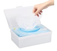 FMOACEN Wipes Dispenser Compatible with Cottonelle Flushable Wet Wipes, Wipe Holder with Sealing Lid Design, Refillable Wipe Container, Non-Slip & Keep Wet Tissue Fresh for Home, Office, Car, Travel