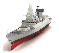 FMOCHANGMDP 1/350 Scale HMS Type 45 Destroyer Plastic Model Kits, Adult Toys And Gifts, 17.2Inchs