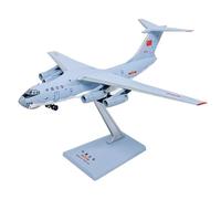 FMOCHANGMDP 1/400 Scale PLAAF Il-76 Transport Aircraft Model,Military Fighter Alloy Die Cast Model,4.6 x 5Inch