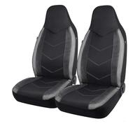 Fmofireo Back Bucket Universal Seat Protector Breathable Mesh Fabric Carbon Fiber Texture Car Cover Cushion Seat Covers Protectors(2F-Gray)