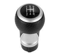 Fmofireo for A4 B6 B7 B8 for A6 S4 8K for A5 8T for Q5 8R for S-Line Leather Shifter Car Gear Shift Knob 12mm 5/6 Speed Handle Car Gear Knob Shifter(Silver 5Speed-13524R)
