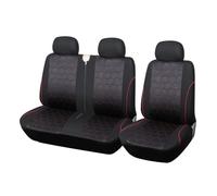 Fmofireo For Master 3 For Jumpy 2008-2016 For Master 2 2004 Red Car Seat Cover Seat Covers Protectors(BLACK RED)