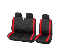 Fmofireo For Master 3 For Jumpy 2008-2016 For Master 2 2004 Red Car Seat Cover Seat Covers Protectors(RED)