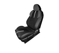 Fmofireo For SUBARU For BRZ 2022 Custom Car Seats Cover Protector Cushion Pad PVC Leather Waterproof Interior Accessoriesof Accessories Seat Covers Protectors(Black and sliver,Front and Rear)