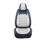 Fmofireo Single Set Car Seat Covers Front Split Bench Protector Four Season Universal Seat Covers Protectors(Blue White)