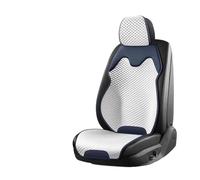 Fmofireo Universal Ice Silk Car Seat Cushion Breathable Cover Sweat Absorption Cool Split Single Sitting Rear Set Seat Covers Protectors(Blue)