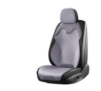 Fmofireo Universal Ice Silk Car Seat Cushion Breathable Cover Sweat Absorption Cool Split Single Sitting Rear Set Seat Covers Protectors(Gray)