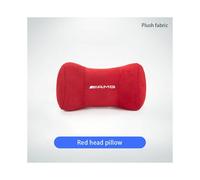 (FMP-Red) Car Neck Pillow Protector Auto Logo Seat Headrest For Mercedes Benz AMG