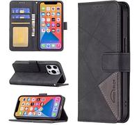 FMPCUON Case for Samsung Galaxy A05S || Leather Wallet Phone Case || Leather with Viewing Stand & 3 Card Holder || Flip Folio Cover with Card Slot for Samsung Galaxy A05S,Black