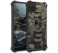 FMPCUON Case for Samsung Galaxy A22 4G/ M32 4G/M22/ M21 Product,Military Grade Protective Phone Case with Kickstand For Samsung Galaxy A22 4G/ M32 4G/M22/ M21,Protection Case - Army Green