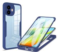 FMPCUON Compatible with OPPO A94 5G case,Slimmest Ultra-Thin 360 Full Body Soft TPU Front cover with Built-in Screen Protector Liquid Silicone cases for OPPO A94 5G,Blue