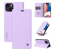 FMPCUON Leather Case for Xiaomi Mi 11 Pro,Ultra Slim [Magnetic Closure] Retro Vintage TPU Folio Flip Wallet Stand with [Card Slots] Case for Xiaomi Mi 11 Pro - Light purple