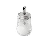 FMprofessional 22549 Sugar Dispenser 160 ml, Stainless Steel/Glass