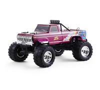 FMS 1/10 RC Truck Ford F100 - 2WD Monster Truck with Licensed Body, 550 Brushed Motor, Oil Shocks, Independent Suspension - All-Terrain RC Crawler, High Speed Off-Road RC Car for Gift（Red High Roller）