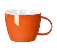 fMSDD 2XL-Sized Minimalist Solid Mug, for Caffeine Lovers for Every Coffee Geek, and Dinner Soup Vessle with Handle at Table, Machine Washable Ceramic Big Cup with Vibrant Colour, Orange, MBB-FMG21