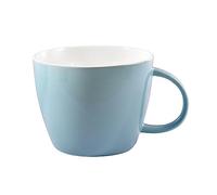 fMSDD Turquoise Jumbo 30 Ounce Porcelain Mug for Soup, Coffee, Tea, Ice Cream, Fruit, Cereal, Milk, Mocha, Cocoa and Mulled Drinks, Dishwasher and Microwave Safe