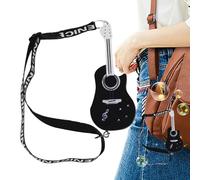 FmtwPhn 2 Pack Tiny Violin Keychain With Music And LED Light, Small Violin That Plays Sad Music Musical Violi-n Keychain With Lanyard PP Violi-n Charm Keyring World's Smallest V-iolin For Key, Bag