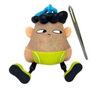 FmtwPhn 4.5cm Funny Skin Hair Plucking Keychain, Hair Pulling Disorder Fidget Toys, Mr Plucky Toy, Halloween Skin Hair Plucking Keychain Stress Relief Toy For Key School Bag Purse