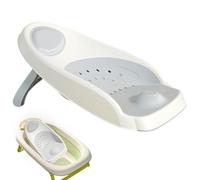 FmtwPhn 50x18x28cm Ergonomic Kids Bath Support, 0-6 Months Kids Bath Seat, Non-Slip Soft Support Kids Shower Chair, Baby Bathtub Seat Quick Dry Comfortable, Baby Bath Seat with Thermometer