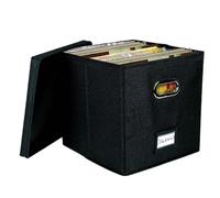 FmtwPhn Album Box, Record Holder Box, Album Holder with Lid and Handle - Decorative Moving Box for More than 50 12 Inch Records, Home Organiser, Protect Your Valuable Collection