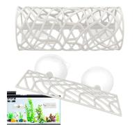 FmtwPhn Aquarium Shrimp Protector, Betta Tunnel Floating Tube | Suction Cup Betta Shelter | Betta Hammock for Aquariums, Space Saving Shelter for Shrimp to Rest, Hide and Explore
