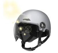 FmtwPhn Bi-cycle Helmet Cycling Helmet 26x20x18cm Scooter Shock Absorbing Half With Goggle 3-C Certified ABS Material Adjustable Head Circumference 54-62CM For Men Women Youth