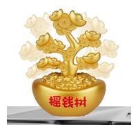 FmtwPhn Car Dashboard Ornaments - Solar-Powered Shaking Money Tree Design Automotive Interior Decor - Dashboard Figures for Car - for Trailer RV Truck Sedan Pickup Automotive