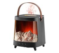 FmtwPhn Flame Diffuser - 7-Color Light Flame Air Diffuser - with Timer Quiet Aromatherapy Machine 200ml Remote Control for Living Room Desktop Counter