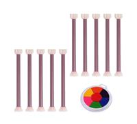 FmtwPhn Floral Dotting Tool - Pack of 10 Flower Dots Art Tools | Double Sided Stamp Pens for Clay Crafts Fabric Ceramic | Ceramic Cards Craft Accessories