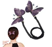 FmtwPhn Lazy Hair Curler Bun Maker - French Hairstyle Twist Bun Maker - Elegant Hair Accessories, Butterfly Hair Clip, Braided Hair Clip for Weddings,