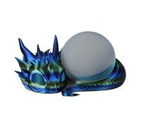 FmtwPhn Lying Baby Dragon Holder For Echo Dot Dragon Stand For Echo Dot 4th 5th Gen 20.5x19.1x9.4cm Innovative Printing Dragon Shaped Speaker Stand Frame Storage Rack Bracket Home Decoration 3D Print